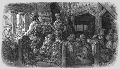 Cafetería - Petticoat Lane, 1872 de Gustave Dore