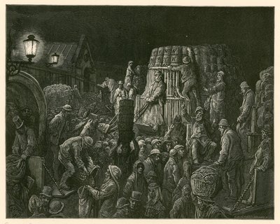 Mercado de Covent Garden, Londres de Gustave Dore