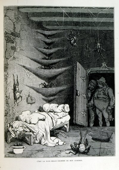 Croque-Mitaine (El coco); ilustración de 1863 por Gustave Doré de Gustave Dore
