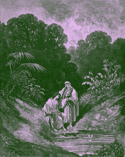 David y Jonatán, por Gustave Doré - Biblia de Gustave Dore
