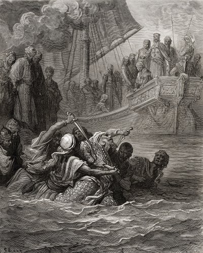 Muerte de Almoadam, ilustración de 