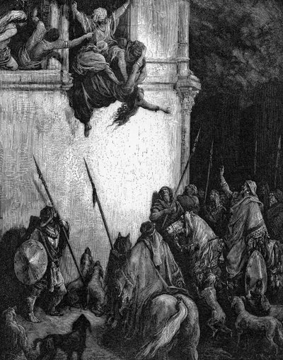Muerte de Jezabel de Gustave Dore