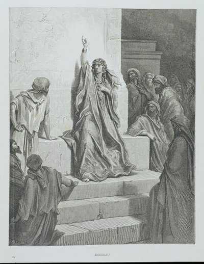 Deborah, grabado por Ettlin, c.1868 de Gustave Dore