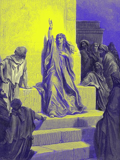 Canto de triunfo de Débora - Biblia de Gustave Dore