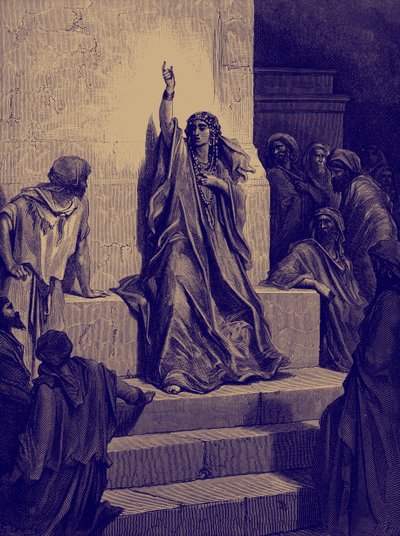 Canto de triunfo de Débora por Doré - Biblia de Gustave Dore