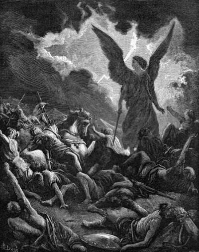 Destrucción del ejército de Senaquerib de Gustave Dore