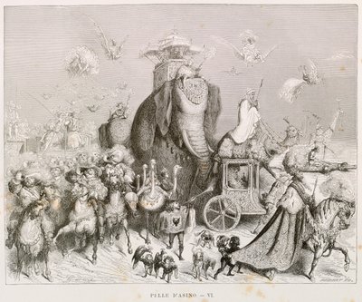 Piel de asno, ilustración para Cuentos completos de Charles Perrault (1628-1703), por Gustave Doré (1832-1883) de Gustave Dore