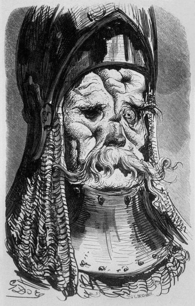 Drolatic Tales An Old Tropuat de Honore de Balzac dibujo de Gustave Dore tumba de Deghouny 1855 de Gustave Dore