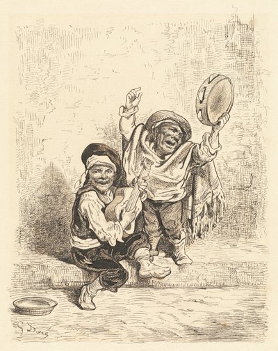 Músicos enanos de Granada de Gustave Dore