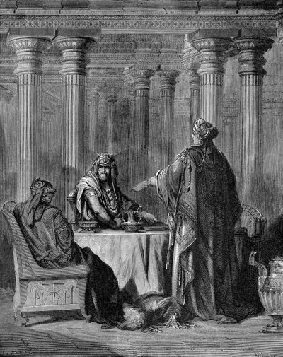 Ester acusa a Amán de Gustave Dore