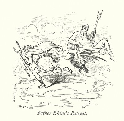 Retiro del Padre Rhin (grabado) de Gustave Dore