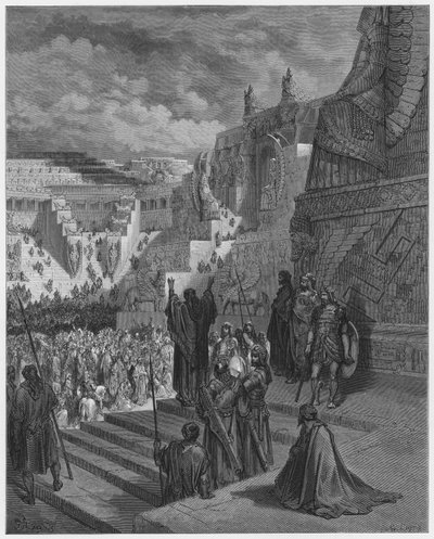 Artajerjes concediendo libertad a los judíos de Gustave Dore