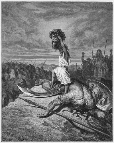 David y Goliat de Gustave Dore