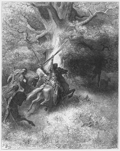 Biblia de Gustave Doré: Muerte de Absalón de Gustave Dore