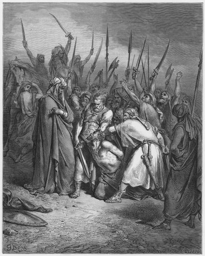 Biblia de Gustave Doré: Muerte de Agag de Gustave Dore
