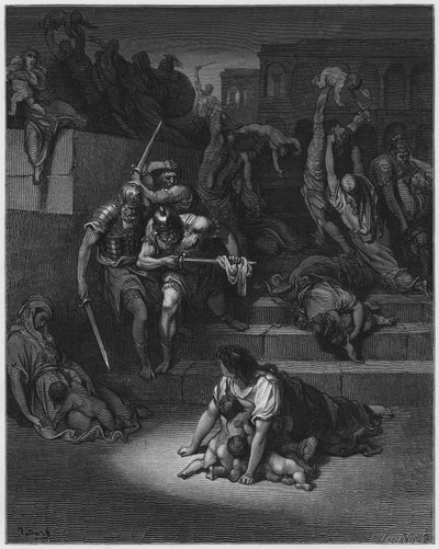 Biblia de Gustave Doré: La masacre de los inocentes de Gustave Dore