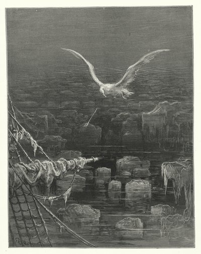Ilustración de Gustave Dore para Rime of the Ancient Mariner de Coleridge (grabado) de Gustave Dore