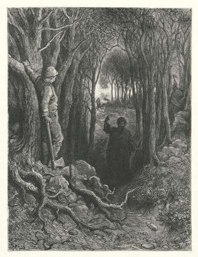 Ilustración de Gustave Dore para Rime of the Ancient Mariner de Coleridge (grabado) de Gustave Dore