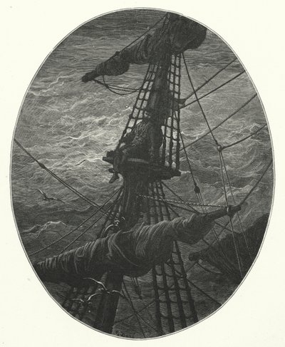 Ilustración de Gustave Dore para Rime of the Ancient Mariner de Coleridge (grabado) de Gustave Dore