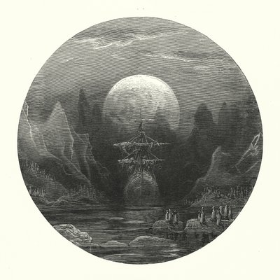 Ilustración de Gustave Dore para Rime of the Ancient Mariner de Coleridge (grabado) de Gustave Dore