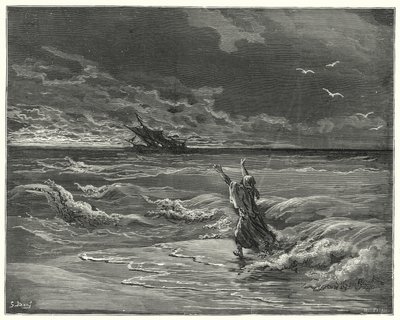 Don Quijote de Gustave Doré: "Vuelve, querida hija, porque te perdono todo" de Gustave Dore