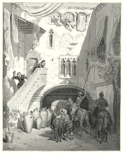 Don Quijote de Gustave Doré: "¡Oh, urnas tobosianas! que despiertan en mi mente los pensamientos del dulce empeño de mis más amargas penas!" de Gustave Dore