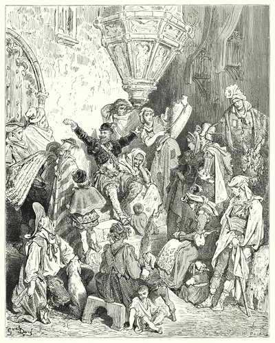 Don Quijote de Gustave Doré: "No había país en la faz de la tierra que no hubiera visto, ni batalla en la que no hubiera participado" de Gustave Dore