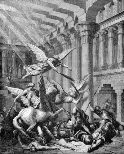Heliodoro castigado en el templo de Gustave Dore