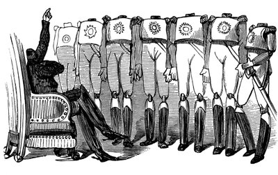 Historia de la Santa Rusia. Nicolás I da un discurso ante los Guardias, 1854 de Gustave Dore