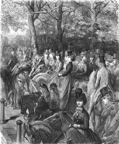 Hyde Park Corner-The Row de Gustave Dore