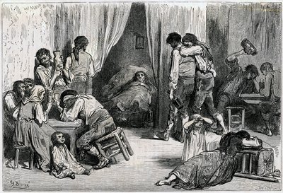 Ilustración de "Voyage en Espagne" escrito por Charles Davillier y publicado en 1866 (grabado) de Gustave Dore