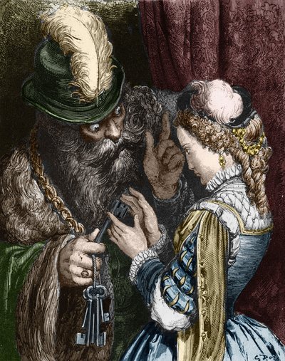 Ilustración para "Barba Azul" de Charles Perrault, 1893 de Gustave Dore
