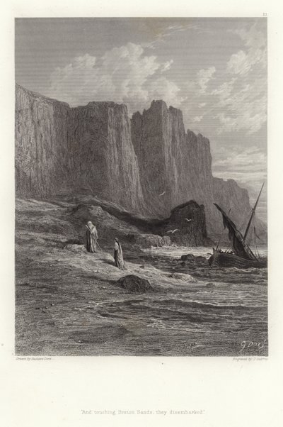 Ilustración para Vivien de Alfred Tennyson de Gustave Dore