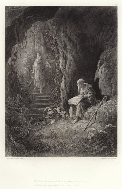 Ilustración para Vivien de Alfred Tennyson de Gustave Dore