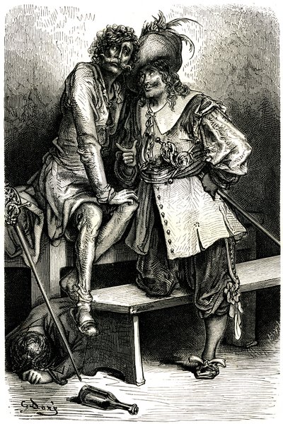 Ilustración para el Capitán Fracasse de Gustave Dore