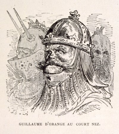 Ilustración del rey Guillermo de Orange. de La legende de Croque-Mitaine. de Gustave Dore