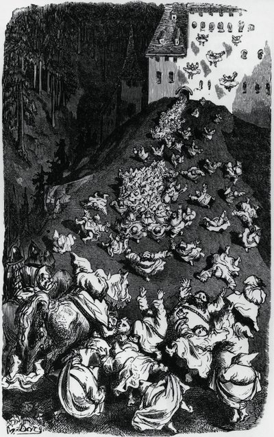 Ilustración para la Colección de cuentos humorísticos, por Honoré de Balzac de Gustave Dore