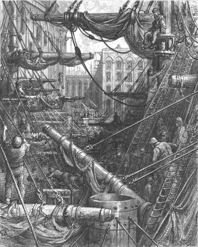 Dentro de los Muelles de Gustave Dore