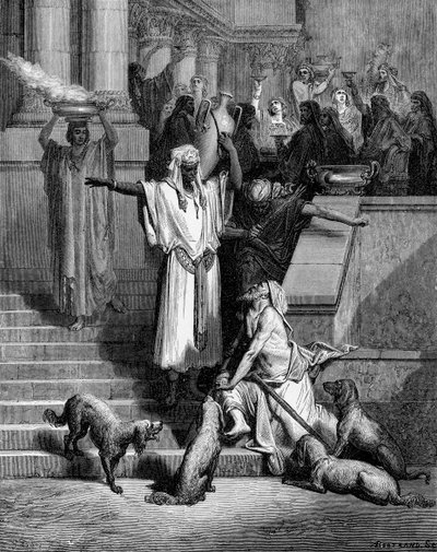 Lázaro y el hombre rico de Gustave Dore