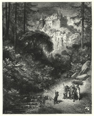 El gato con botas de Gustave Dore