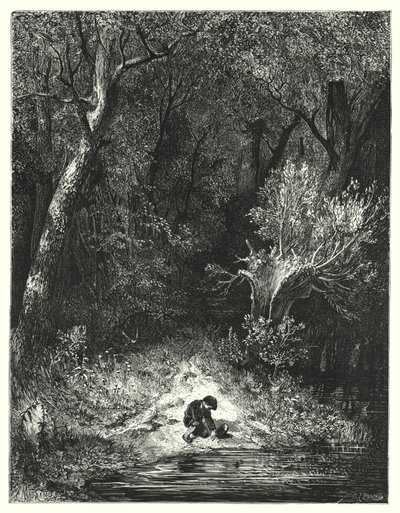 El Pequeño Poucet (grabado) de Gustave Dore