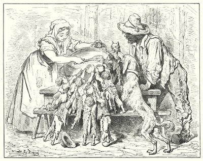 Le Petit Poucet (grabado) de Gustave Dore