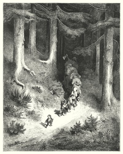 Le Petit Poucet de Gustave Dore