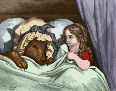 Caperucita Roja (grabado por Gustave Doré) de Gustave Dore