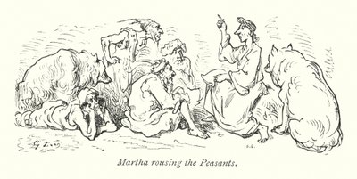 Martha Rousing The Peasants (grabado) de Gustave Dore