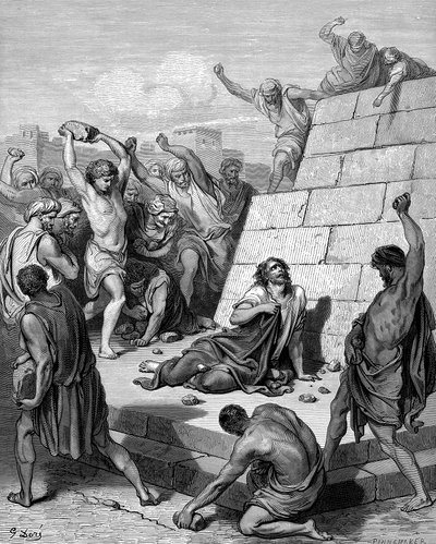 Martirio de San Esteban, c36 1866 de Gustave Dore
