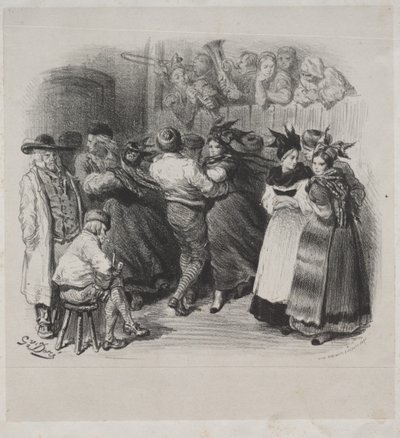 Obras musicales de Ernest Doré: Recuerdo de Alsacia, Danza alsaciana - Página de título de Gustave Dore