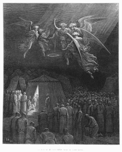 Noche del 25 de agosto de 1270, muerte de San Luis (1214-70), ilustración de 