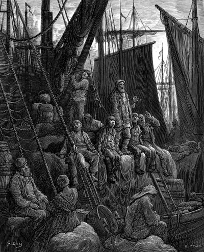 Fuera de Billingsgate de Gustave Dore