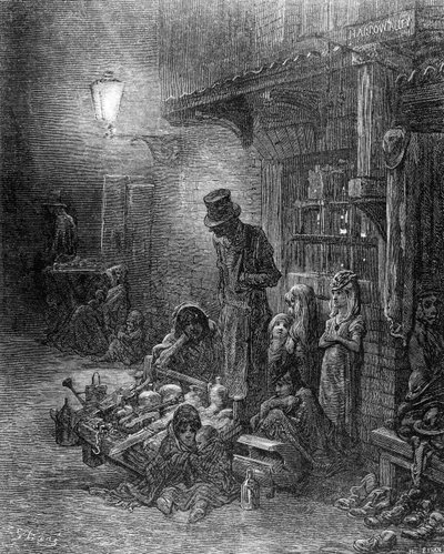 Off Billingsgate, vista de Harrow Alley, de 